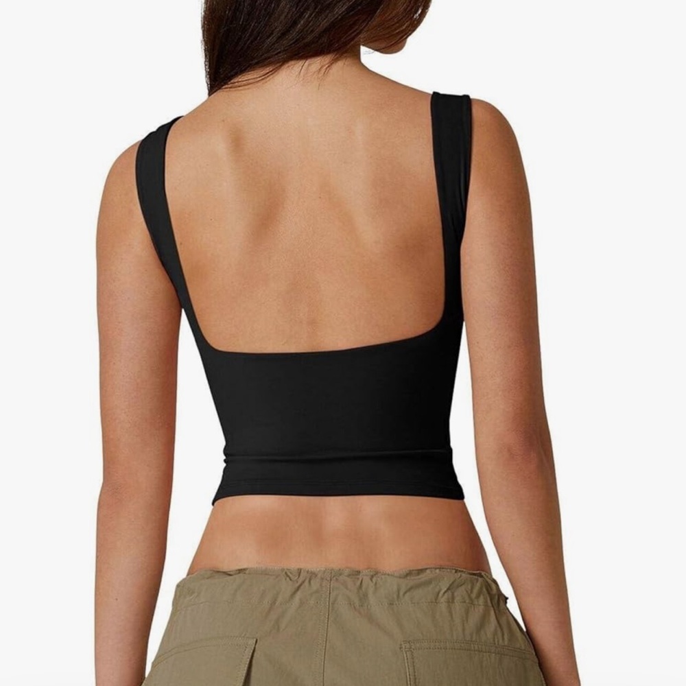 Women's Sexy Open Back Sleeveless Crop Tank High Neck Slim Fit Cropped Top Y2K